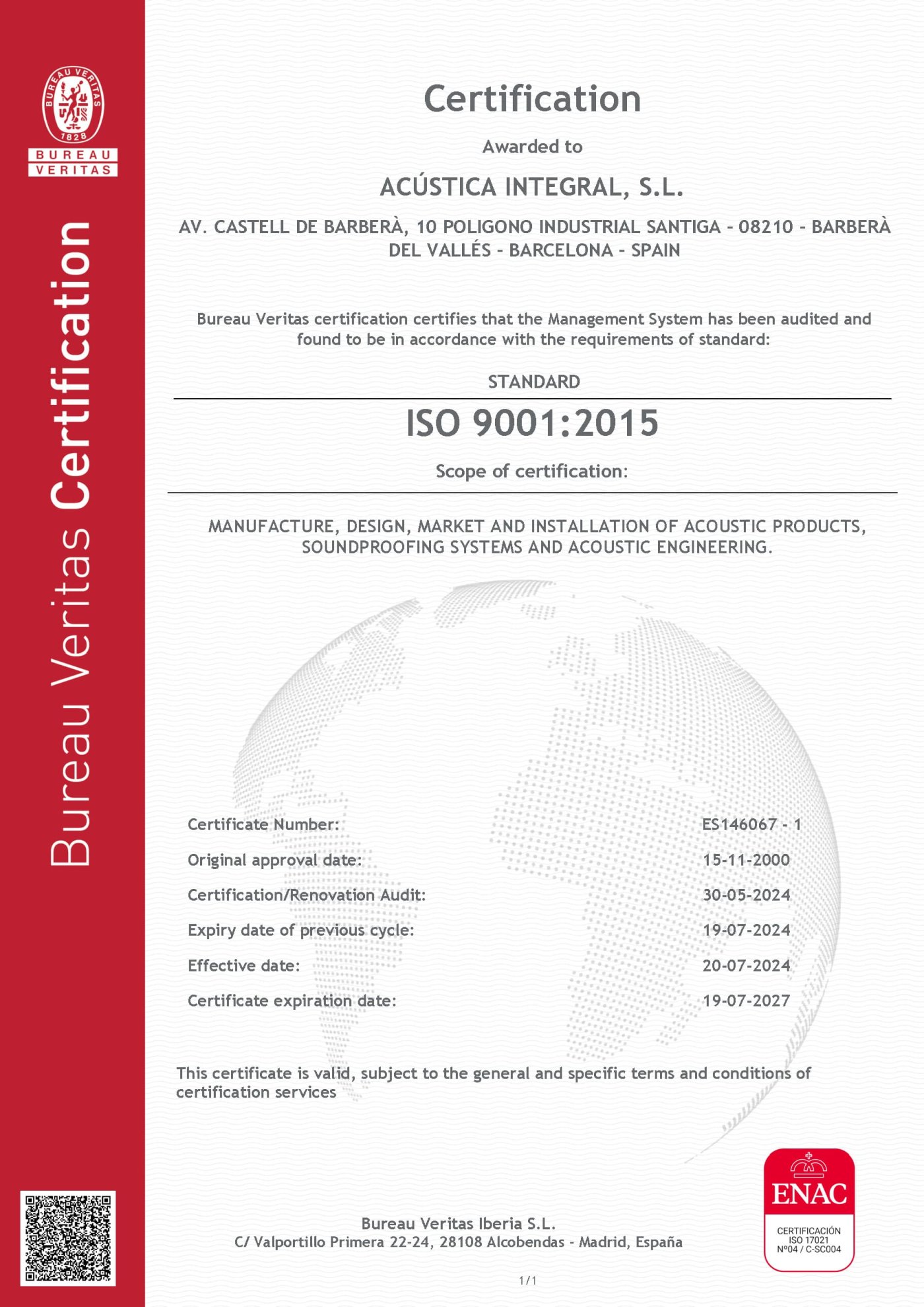 ISO 9001- Certificate